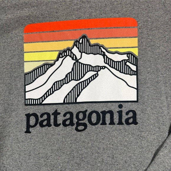 Patagonia Other - Patagonia Responsibili-Tee Long Sleeve Gray Sunset Mountain Graphic Shirt‎ 38517